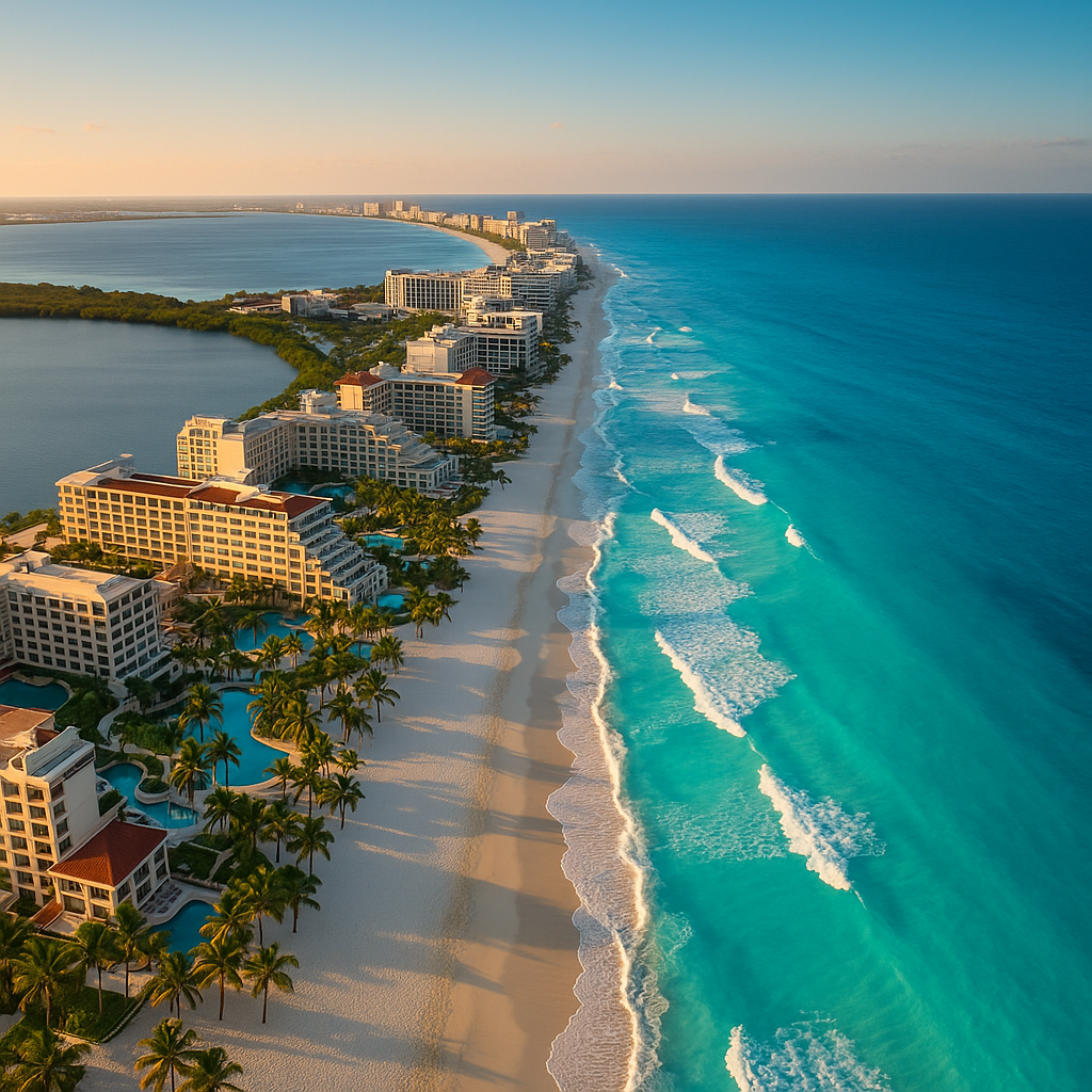 Vista aérea destinos Caribe