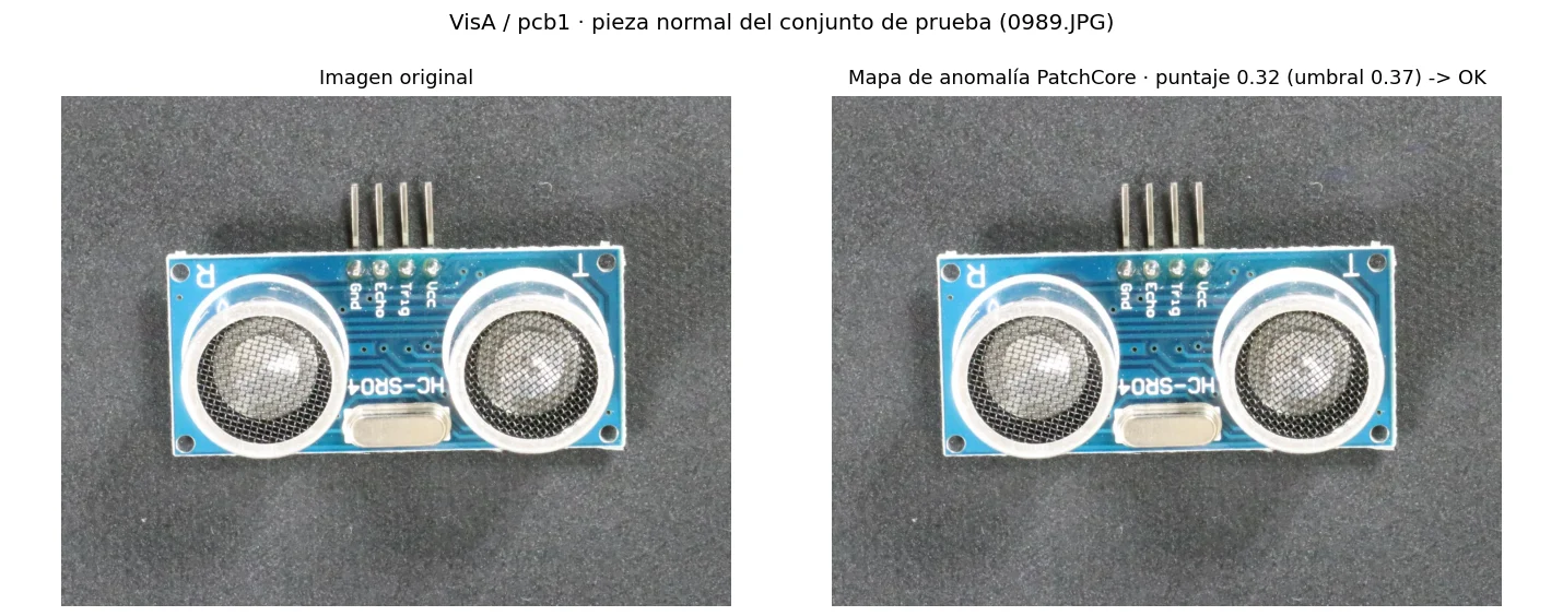 Tarjeta electrónica sin defecto